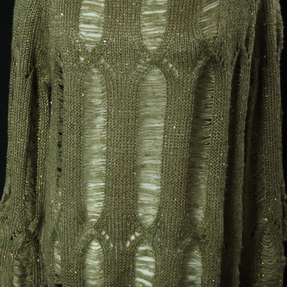 NWT | Chaudry KC | Gold Sequin Sweater | Sz S - Picture 3 of 16